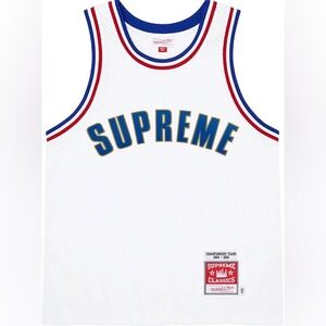 NWT Supreme x Mitchell & Ness Basketball Jersey (M)